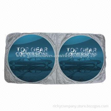 Car Sunshade, Made of Silver-coated Fabric